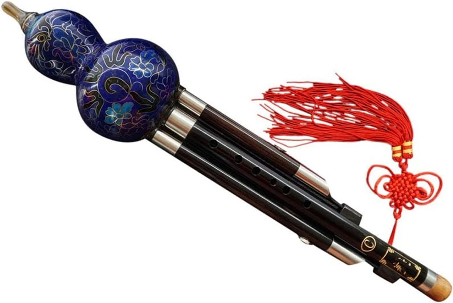 FLFL Hulusi Ebony 3 Octaves Hulusi Flute Woodwind W/Case (Color : Bb Key)