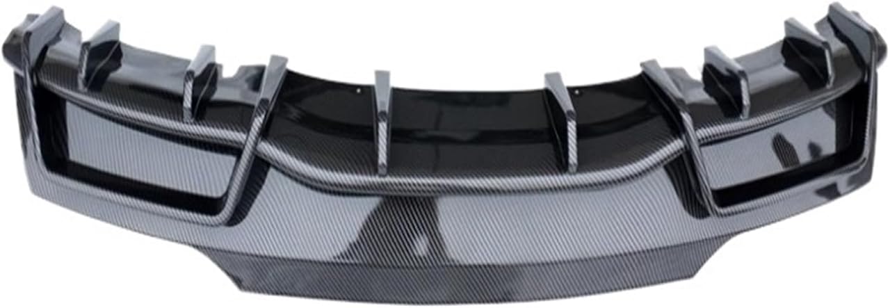 Compatible For Tesla Model 3 2024 ABS Bright Black Car Bumper Rear Diffuser Spoiler Cover(ABS carbon)