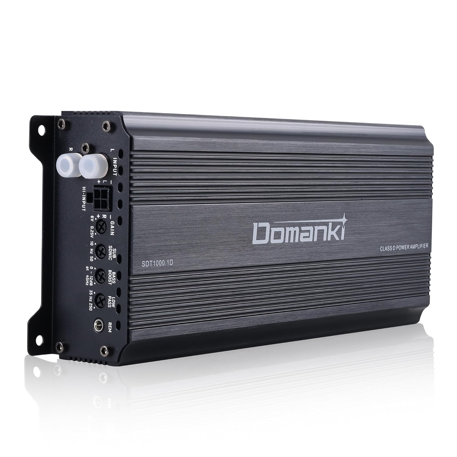 1000W Amplifier Car Audio Monoblock Class D MOSFET Car Audio Subwoofer Amplifier, 1-4 Ohm Stable, Low Pass Crossover, Stereo