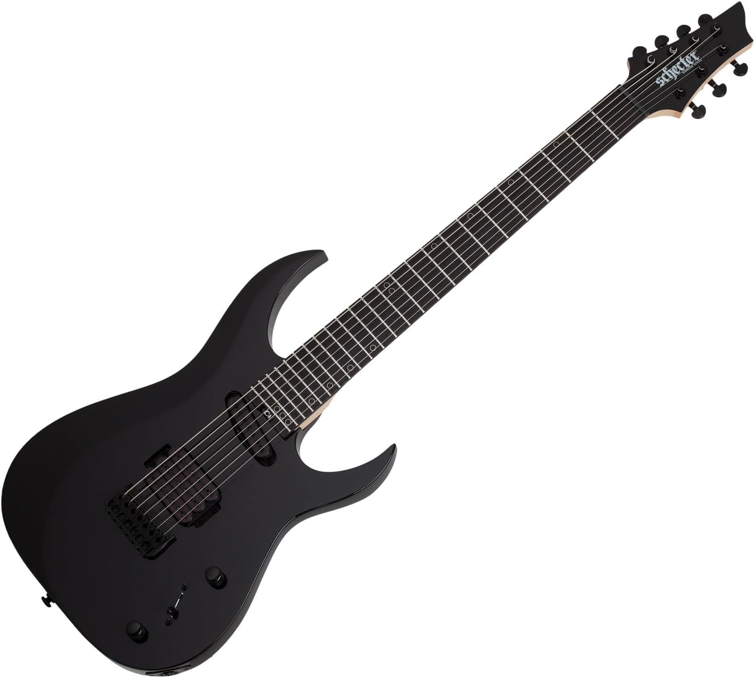 Schecter Sunset-7 Triad 7-string Baritone Electric Guitar - Gloss Black