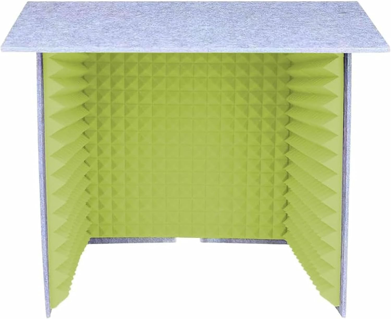 Square Modern Absorbing Shield, Portable Desktop Soundproof Booth to Filter Vocal, Self Made Tabletop Recording Box for Podcasts Singing Broadcasting