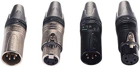 Davitu Electrical Equipments Supplies - 5PCS/Lot Original NC4FXX/NC4MXX-B/NC4FXX-B XLR Audio Female/Male Plug Connector 4P 4-Poles For NEUTRIK microphone - (Color: NC4FXX (Female))