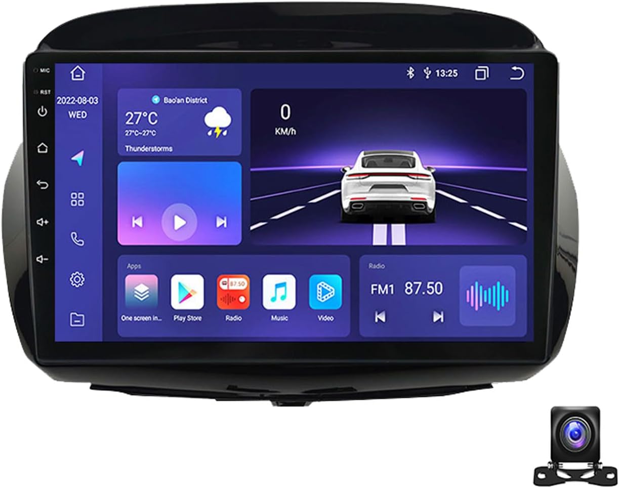 9 Inch Android 13 Car Radio Compatible with Honda Edix FRV 2004~2009 Bluetooth Car Stereo Compatible with Carplay Android Auto, Navigation, Steering Wheel Controls, Backup Camera,M800S 8G+256G