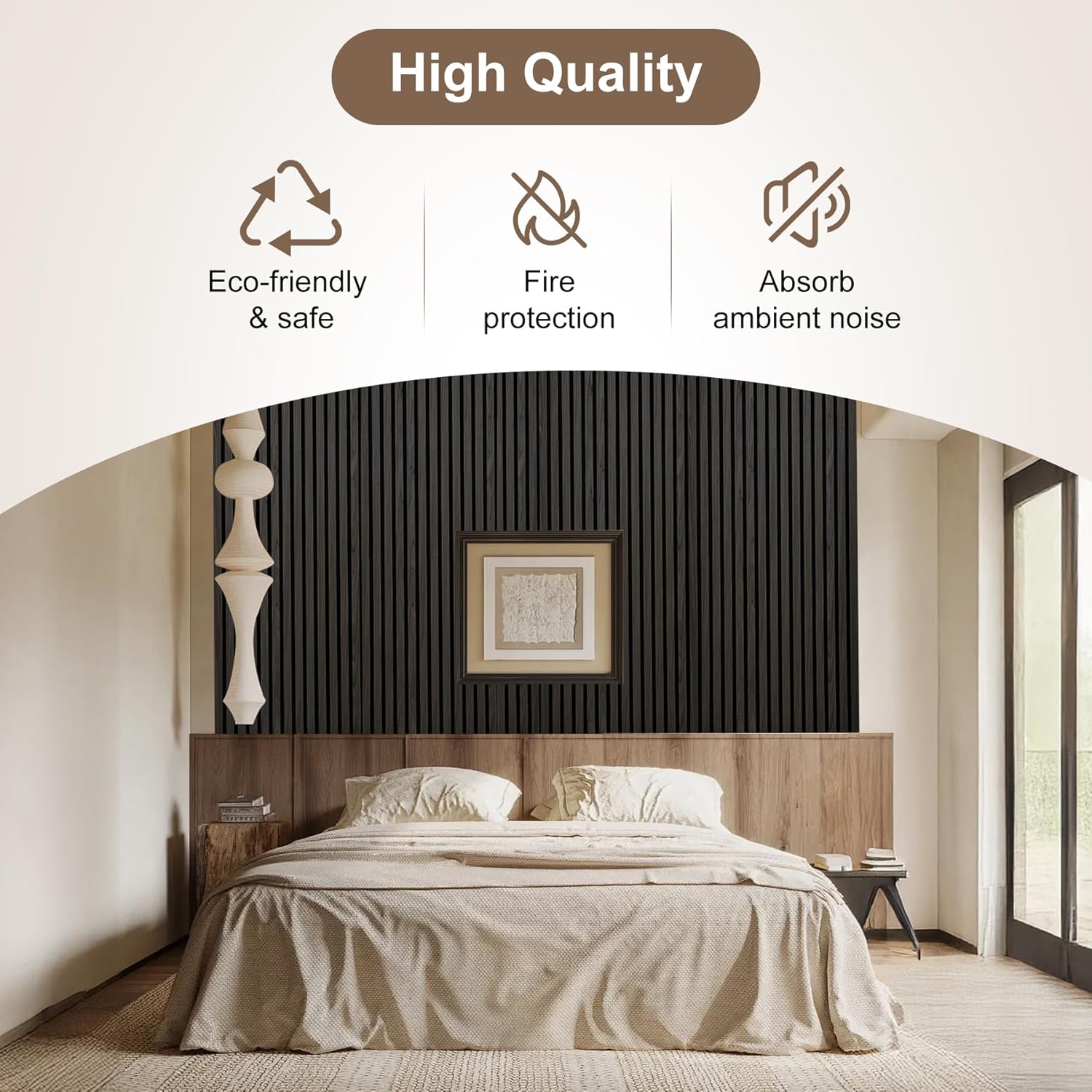 2 Pieces Wood Panels for Wall, 47.2