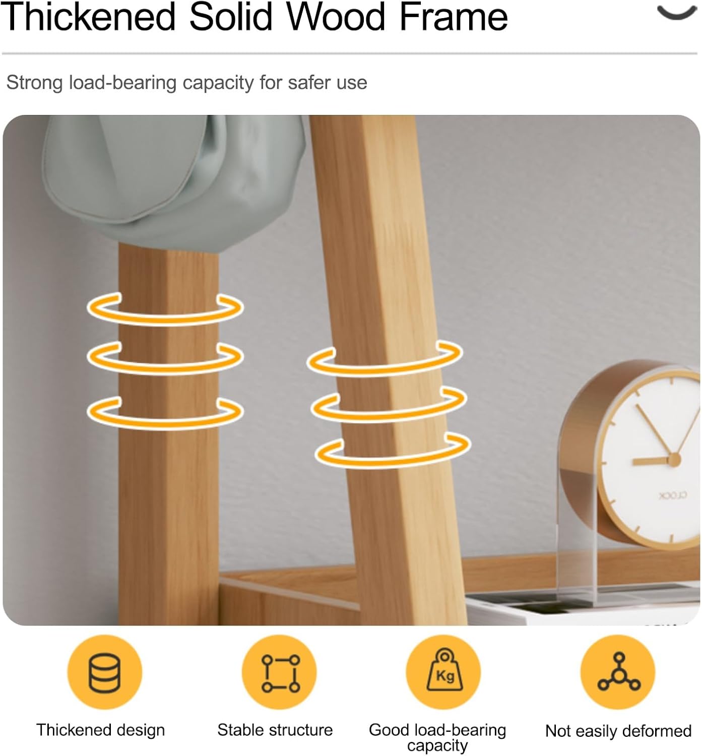 Farmhouse Bookcase Tall Modern Display Storage Shelf, Portable Bookcase Storage Organizer for Small Space Corner Bedroom Office(Brown,45cm/17.7in)