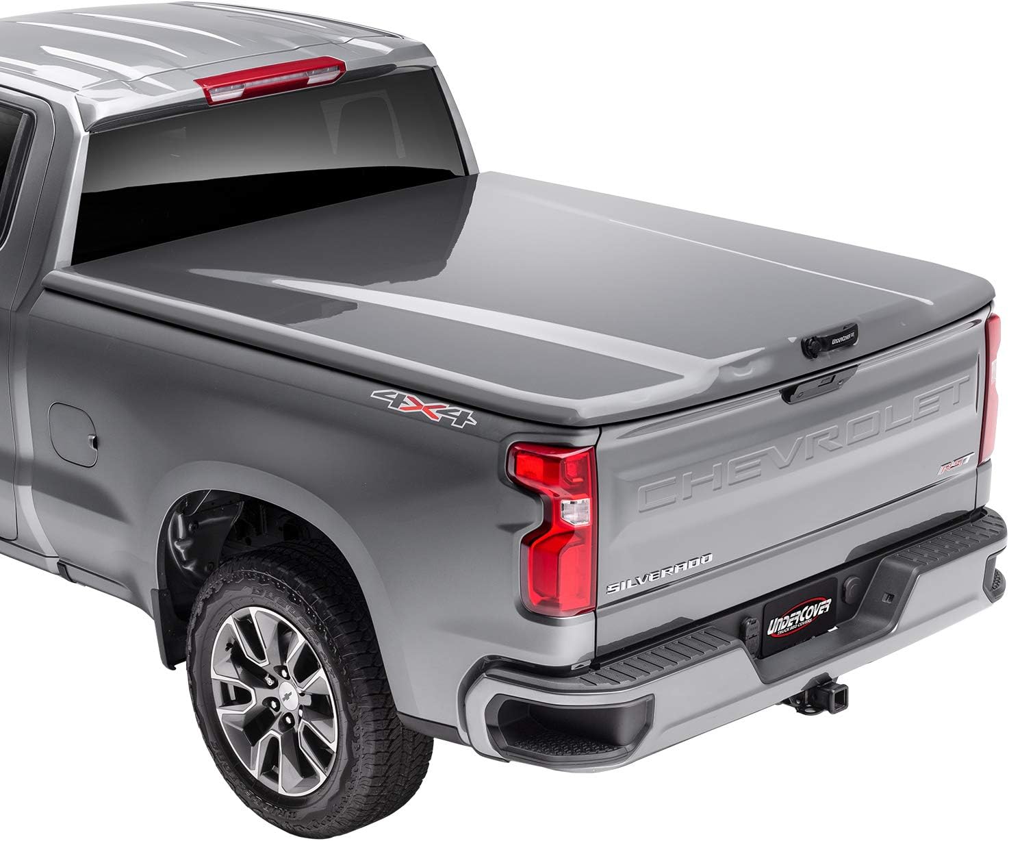 RealTruck UnderCover Elite LX One-Piece Truck Bed Tonneau Cover | UC1178L-G9K | Fits 2019 - 2023 Chevy Silverado 1500 (G9K - Satin Steel Metallic) Crew/Ext Cab New Body Style 5' 9