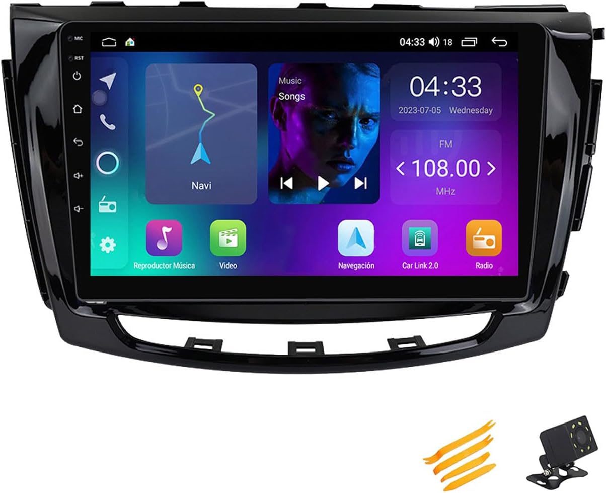 Android 13 Car Stereo Bluetooth Car Play 2 DIN Touch Screen Compatible with GWM Steed 6 2018~2021 9In QLED Display Car Radio with Navigation Android Auto FM RDS SWC,4 Core NF1 1G+32G