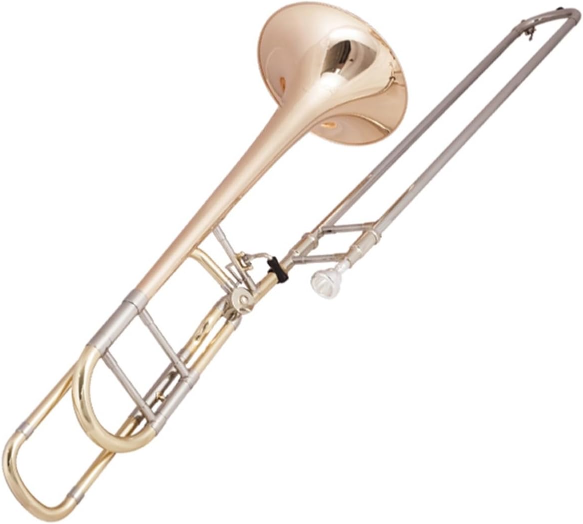 Professionals euphonium Alto Trombone B Flat White Copper Pull Tube Phosphor Copper Beginner Performance(Phosphor copper)