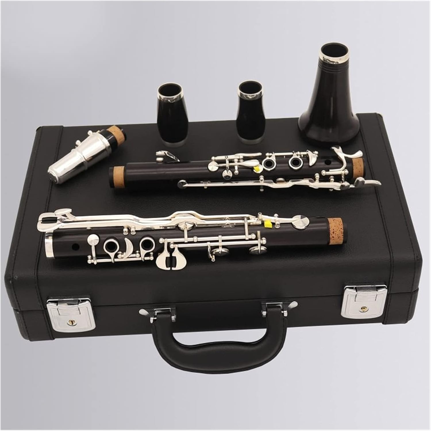 Clarinet Set Professional Ebony Clarinet German G Tone 18 Keys Woodwind Instrument Professional Clarinet (Color : 01)