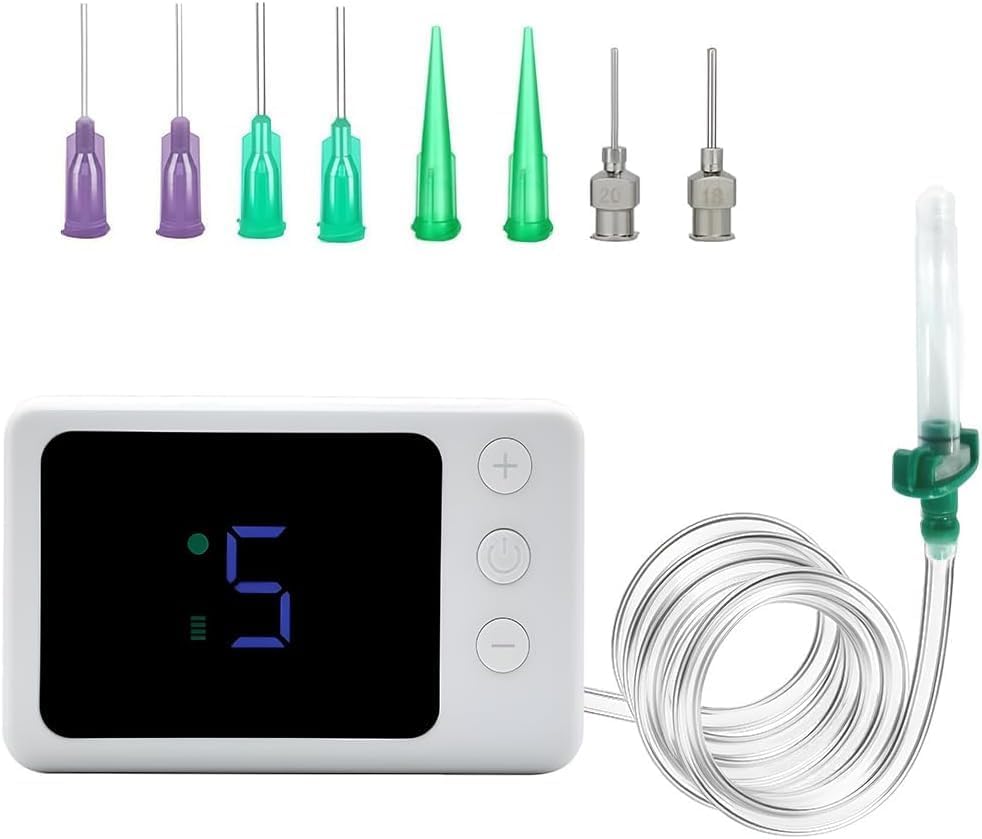 Hearing Aid Cleaning Vacuum Kit – with 8 Tips, Digital Display – Compatible with Hearing Aids, Earbuds & in-Ear Monitors