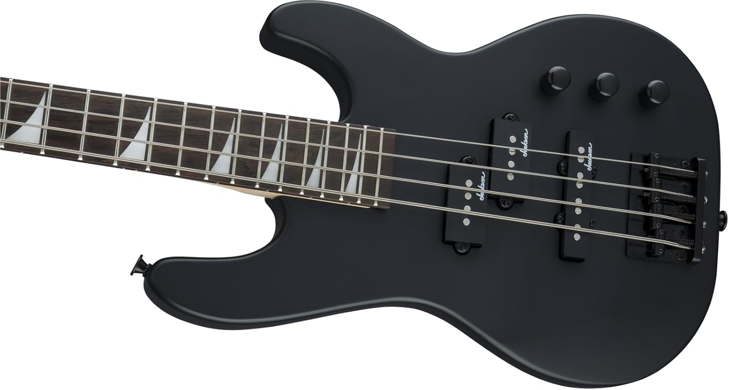 Jackson JS Series Concert Bass JS1X, Satin Black, Amaranth Fingerboard