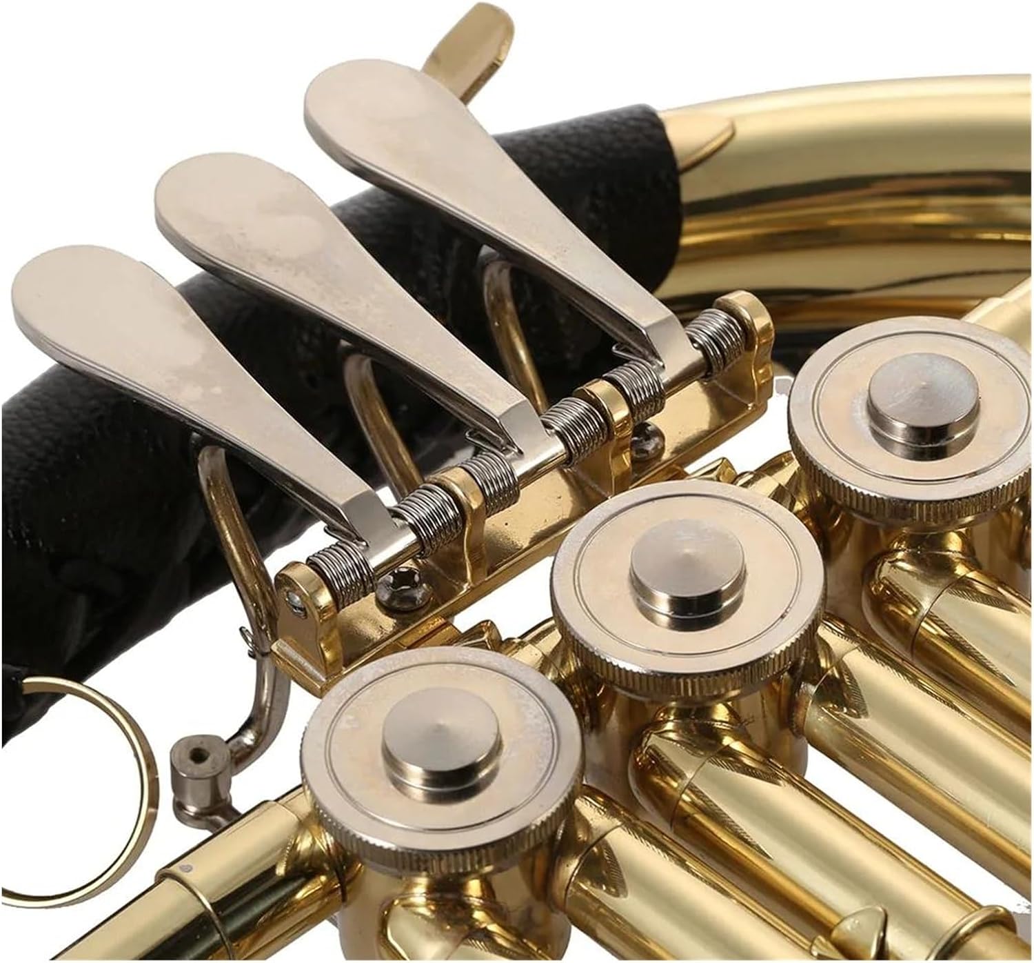 French Horn Bb 3 Key Brass Gold Lacquer Single Row Split Instrument