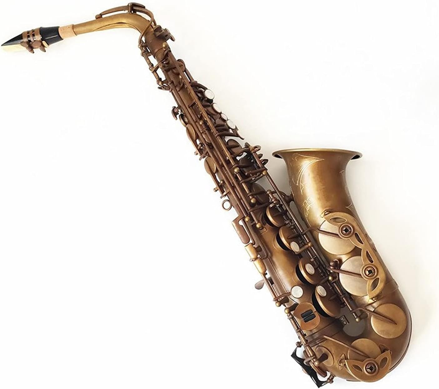 Sax Beginners Kit Unique Retro Alto Saxophone Brass Antique Copper EB Tune E Flat Musical Instrument Sax with Case Mouthpiece Wind Instrument