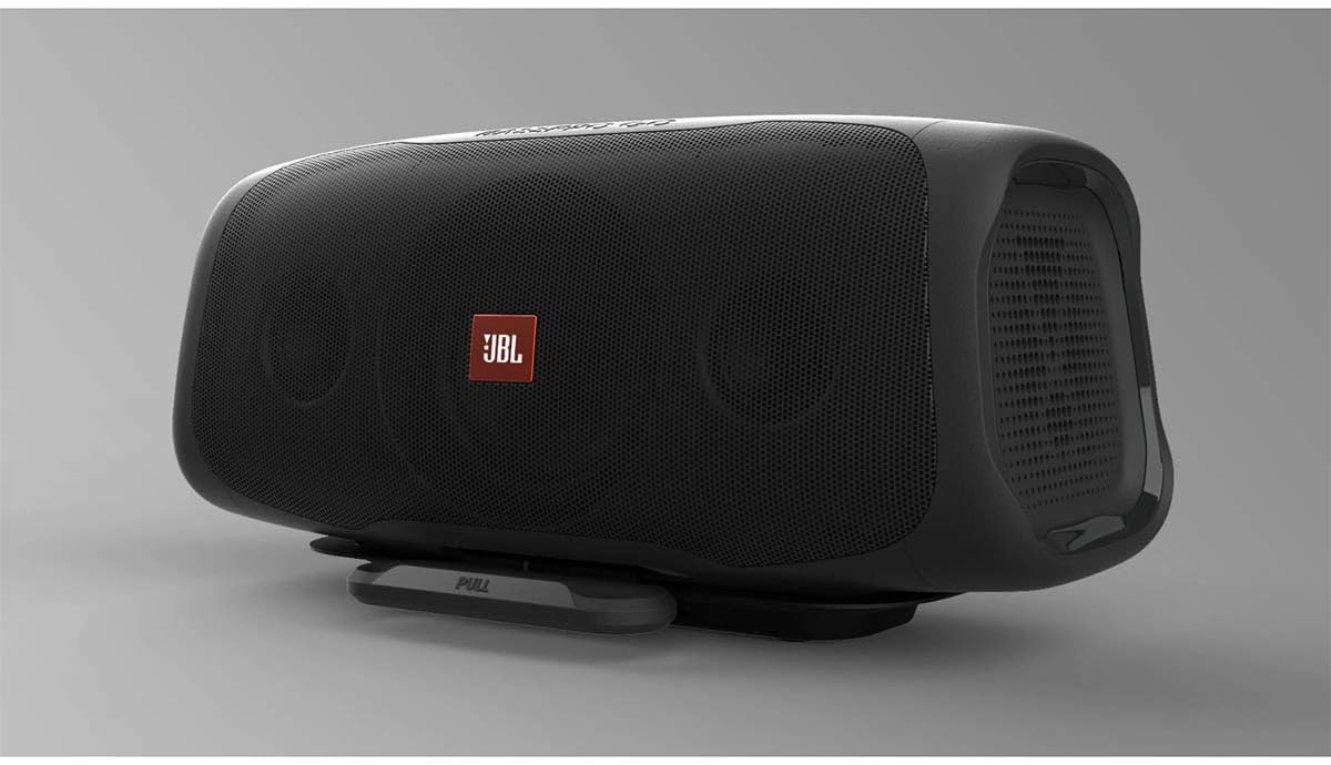 JBL BassPro Go - in-Vehicle Powered subwoofer & Full-Range Portable Bluetooth Speaker,Black