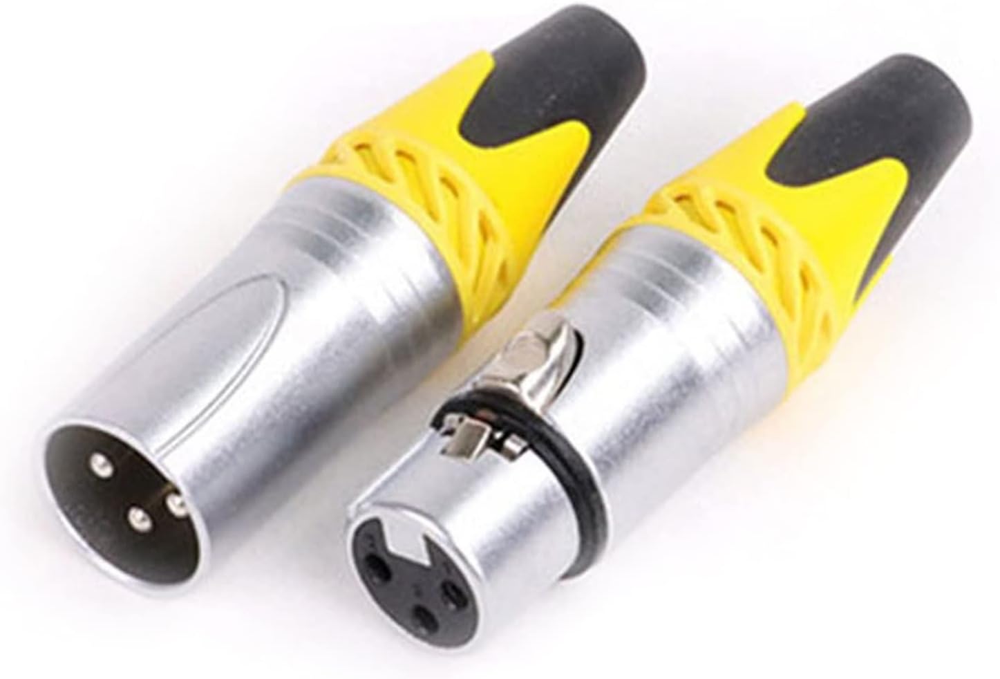 X L R Connector 3pin XLR Microphone M I C Male Plug Female Jack Adapter 6 Colors Available Cable Terminals Soldering 10Pcs (Color : D1037F-Green)