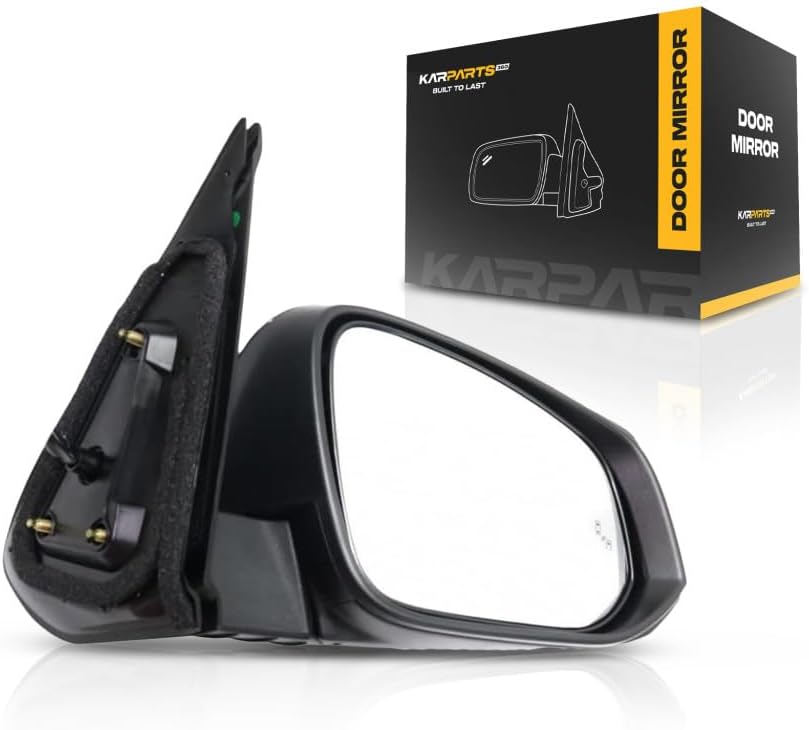 For Toyota Tacoma 2016 17 18 19 2020 Door Mirror Assembly Passenger Side | Power | Heated | w/Signal and w/Blind Spot Detection | Replacement For 87910-04240 | TO1321350