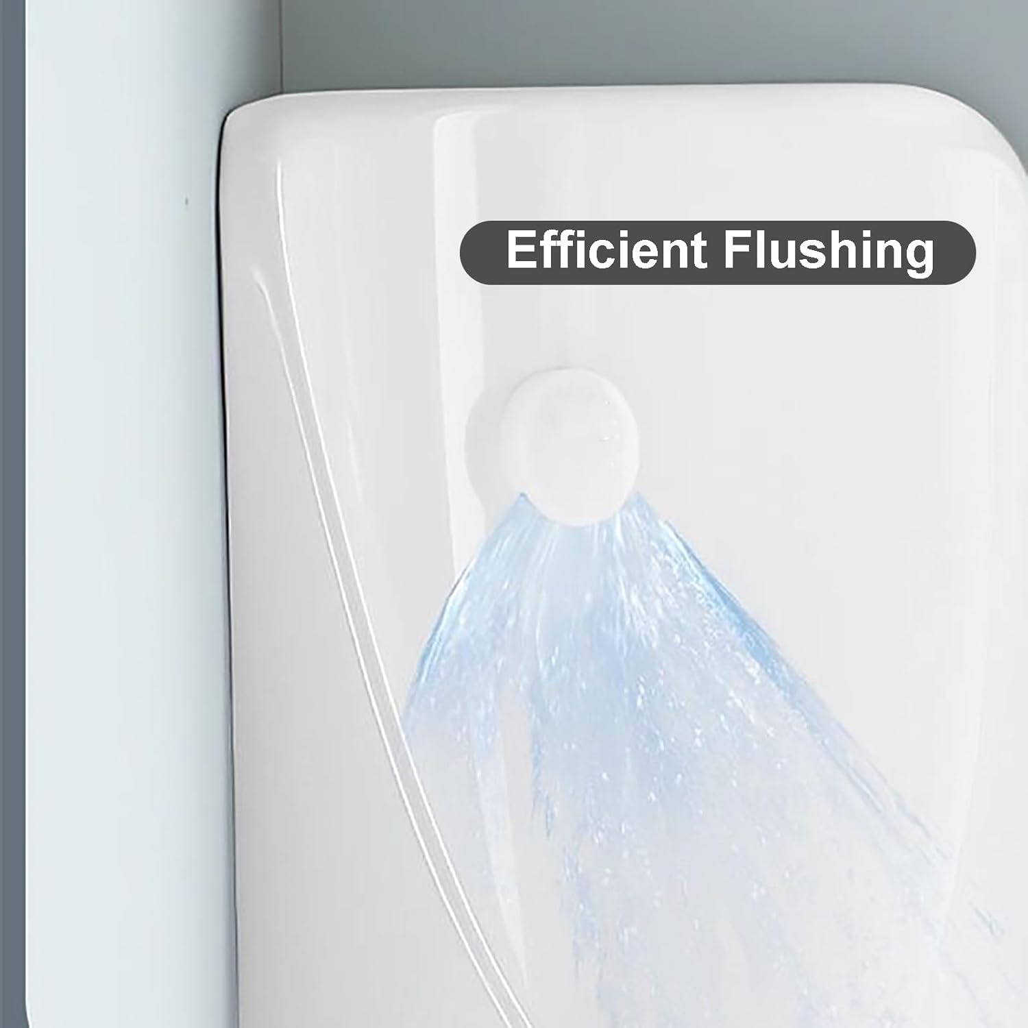 Corner Wall Mount Urinal for Men Bathroom Toilet Garage Urinal Porcelain Urinals Push Type Flush Urine Diverter(White)