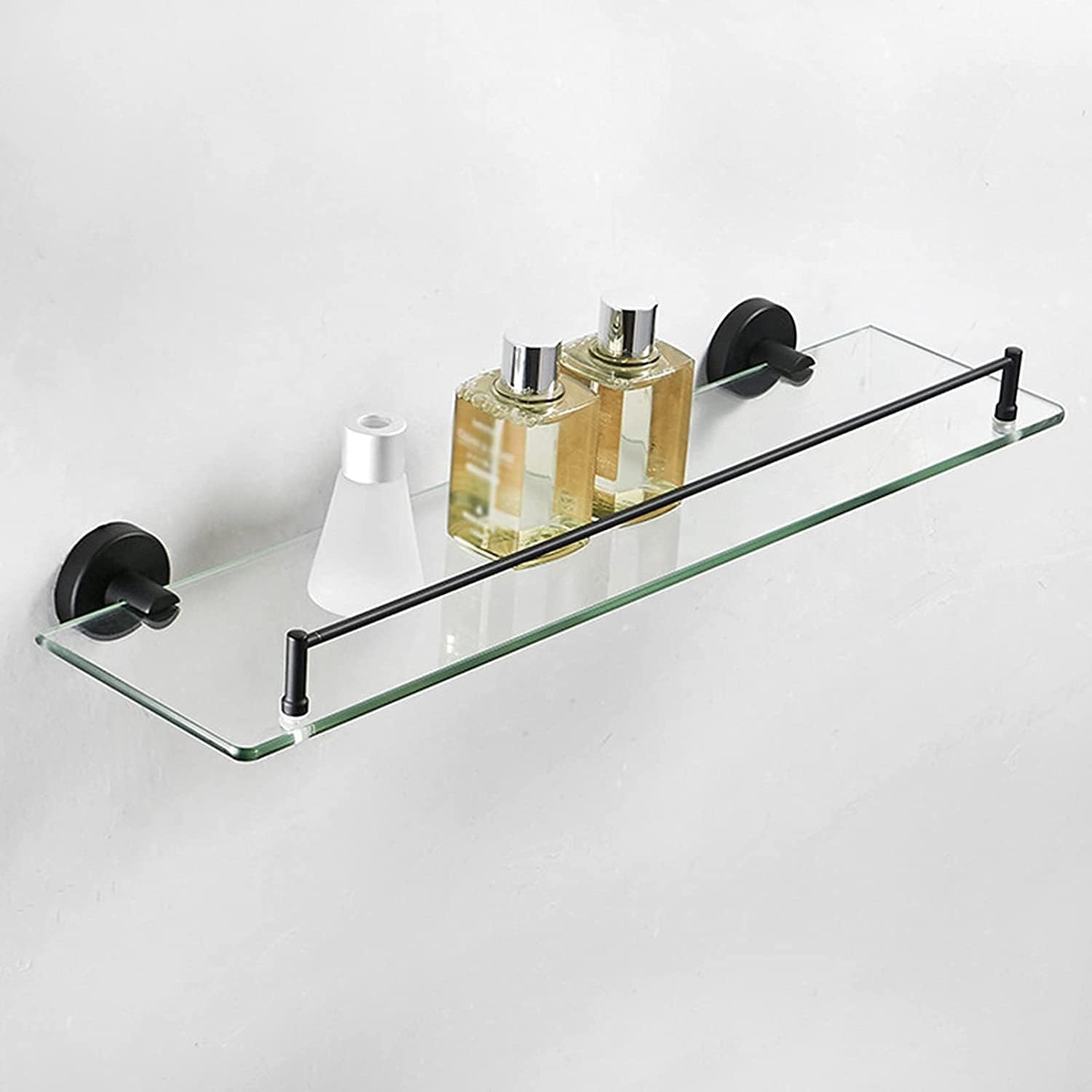 MbeLLO Shower Corner Shelves ，Wall-Mount Rectangular Bathroom Shelf Holder with Guide Stainless Steel Storage Rack Bathroom Shelves Shower Shelves