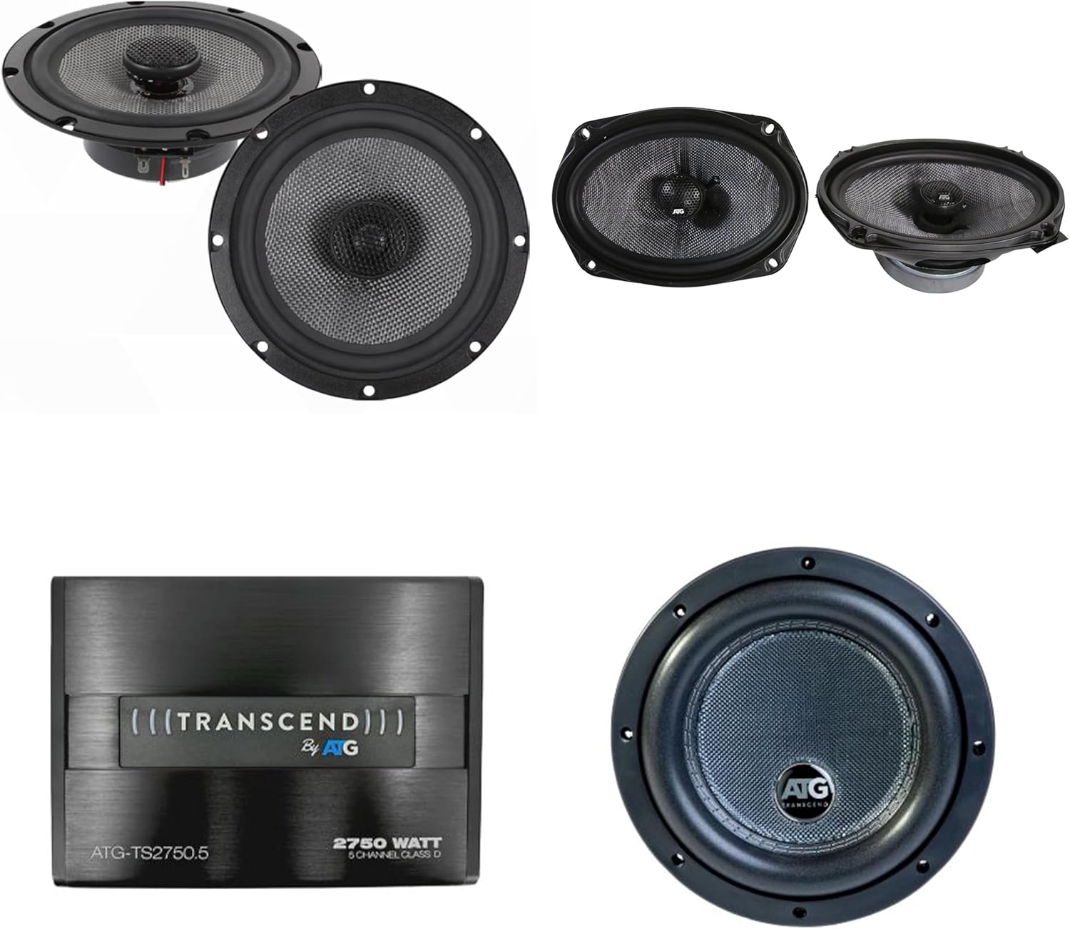 ATG Audio TS2750.5 5‑Channel Amplifier + TS8X2.4 + TS602 6.5