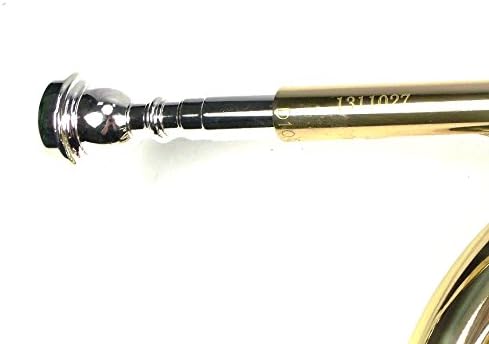 Moz Advanced Monel Pistons Marching Mellophone Key of F with Case and Mouthpiece-Gold Lacquer Finish