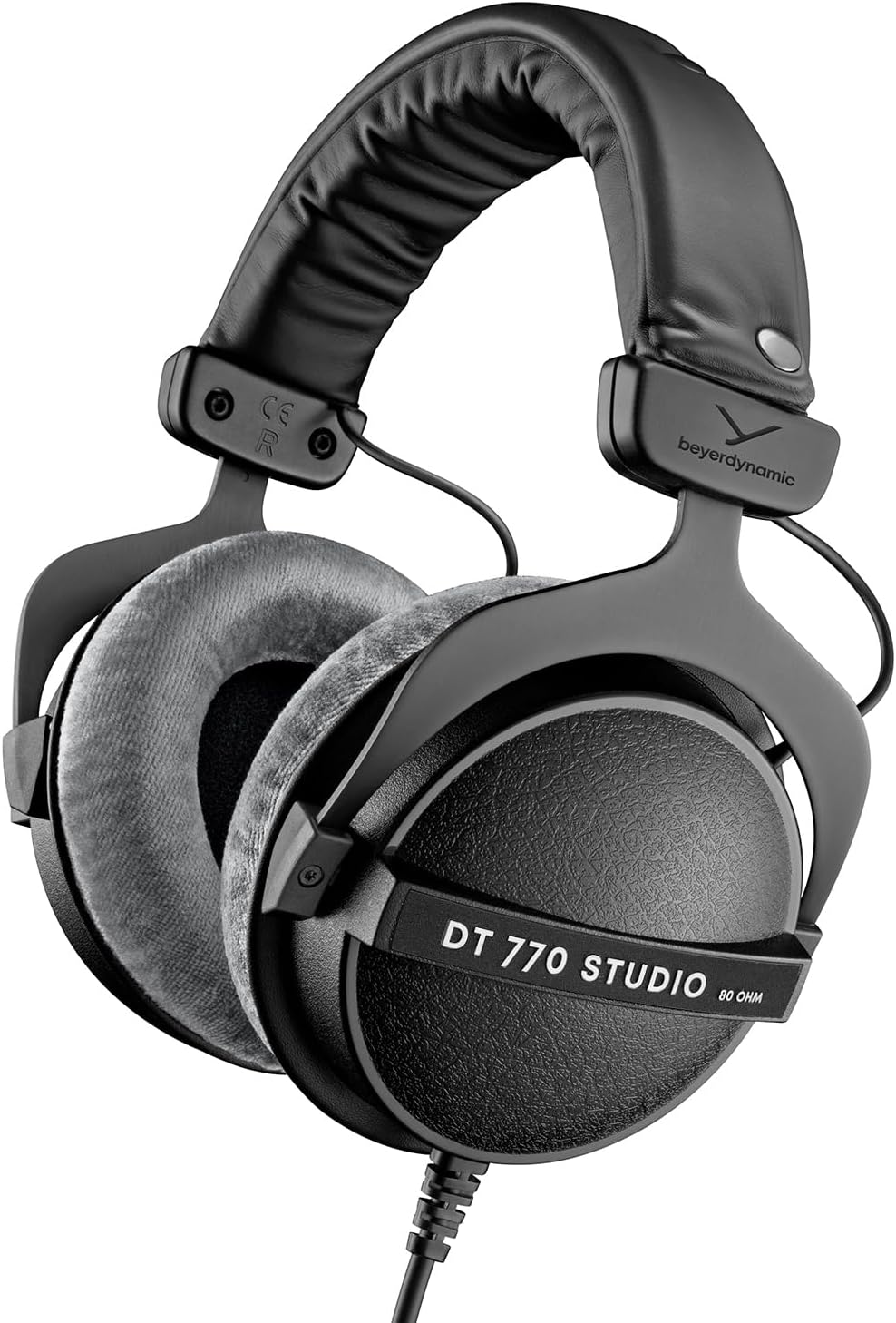 beyerdynamic DT 770 Pro Studio Headphones - Over-Ear, Closed-Back, Professional Design for Recording and Monitoring (80 Ohm, Grey) (Renewed)