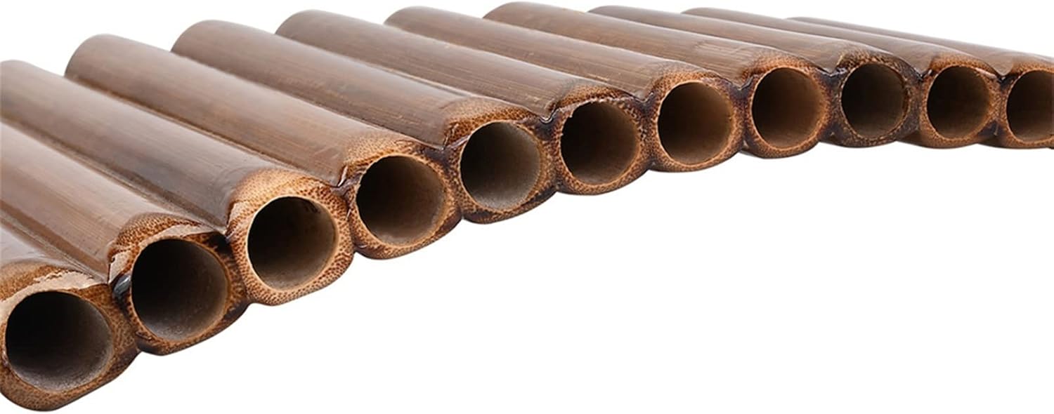 PanPipes Woodwind Instrument Panpipe 15-Pipe G-Tune Bamboo Pan Flute Wind Instrument Folk Musical Instruments (Color : Left Hand)