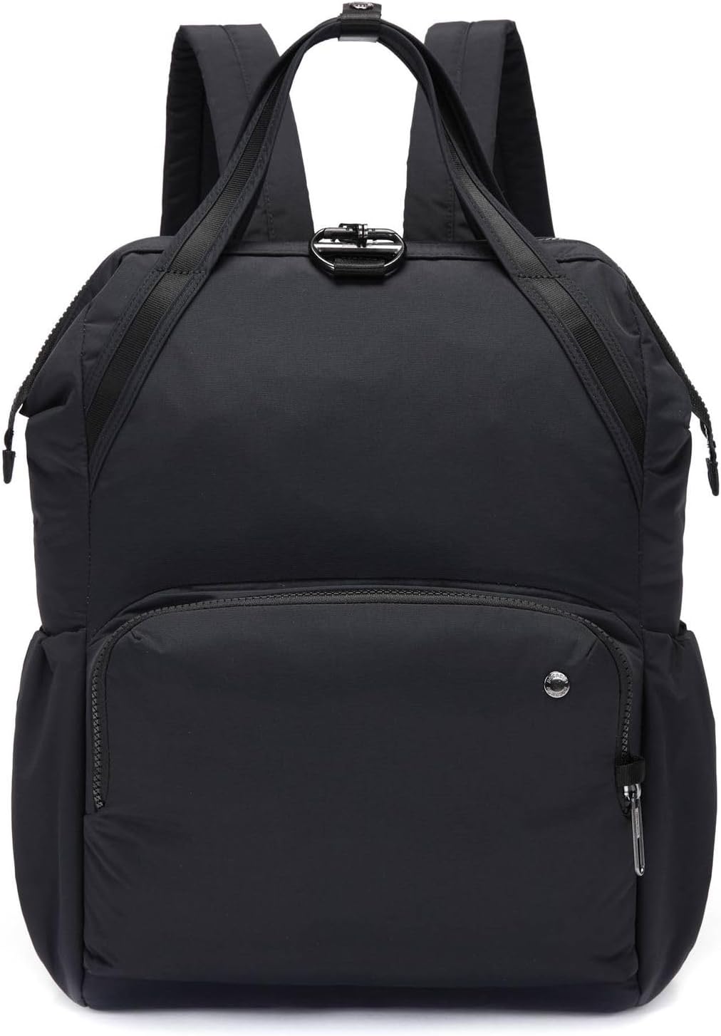 Pacsafe Women's Citysafe CX 17L Anti Theft Backpack-Fits 16 inch MacBook Pro, Econyl Black, One Size