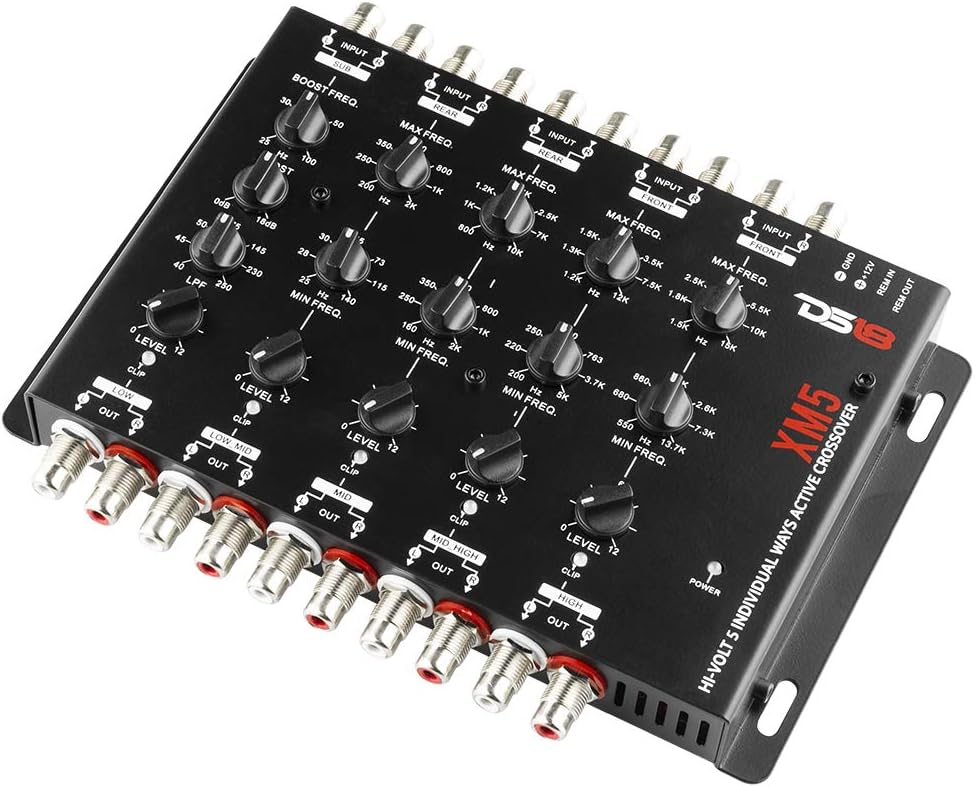 DS18 XM5 Active Crossover 5 Way with Bass Boost…