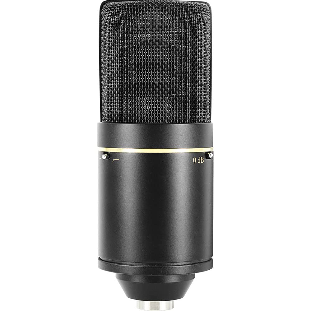 MXL 770 Multipurpose Cardioid Condenser Microphone (Black) Bundle HX9 Over-Ear Studio Pro Headphone