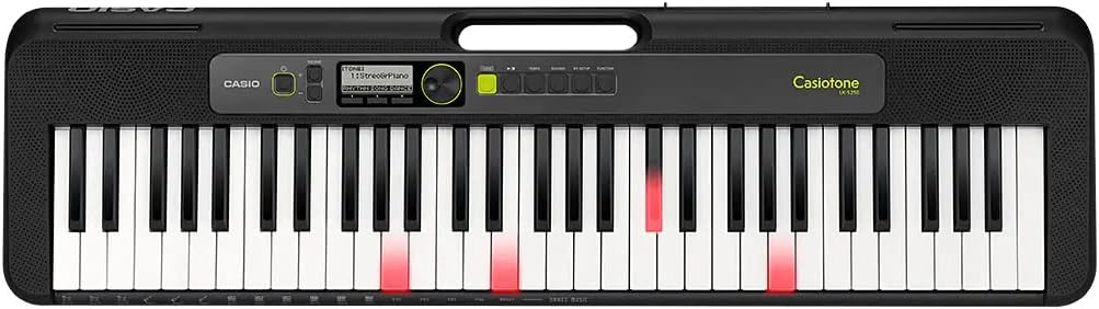 Casio LK-S250 Casiotone 61-Key Portable Lighted Key Keyboard Bundle with Adjustable Stand, Bench, Headphones, Sustain Pedal, Instructional DVD, and Austin Bazaar Polishing Cloth