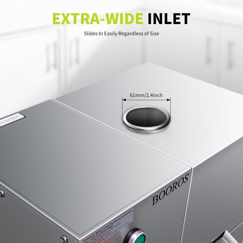 BOOROS Commercial Sugar Cane Juicer Machine 1100W Electric Sugarcane Juicer 4-Rollers Sugar Cane Machine With 661 Lbs/h Working Efficiency for Restaurants,Hotels,Snack Bars,110V