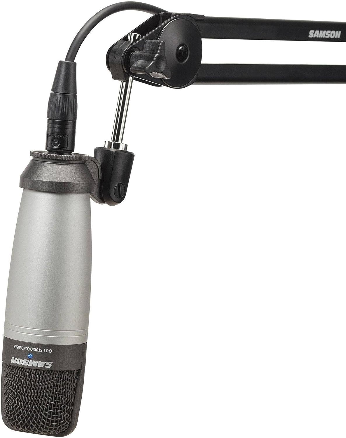 Samson C01 Large-Diaphragm Condenser Microphone with Boom Arm and Cable
