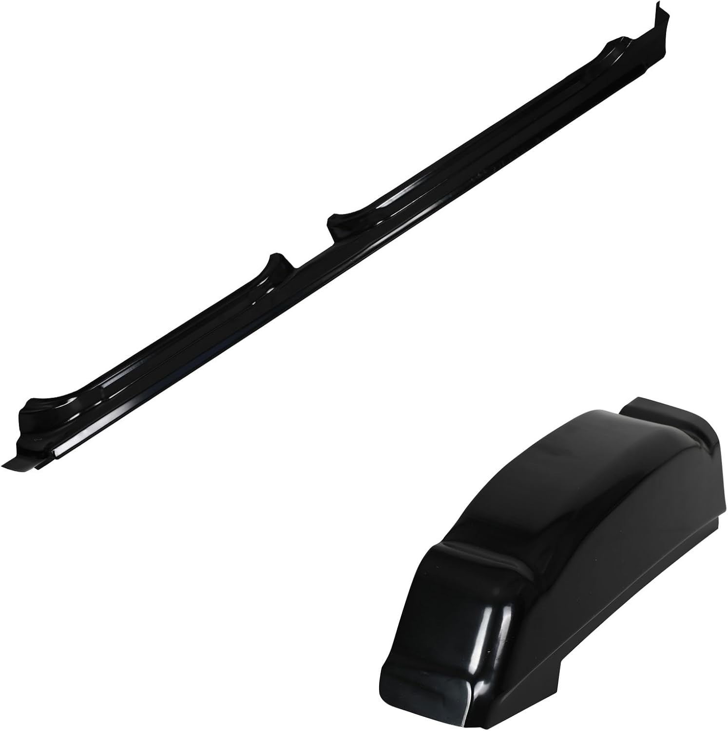 Rocker Panels Guard & Cab Corners Compatible with 1999-2007 Silverado GMC Sierra 1500/2500HD/3500 Rocker Panels Kit, Slip-On Metal Side Skirts for Cars Body Kit, Left