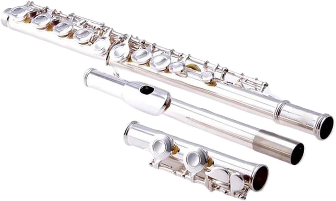 16 Holes C Key Flute Chinese Musical Instruments Professional Woodwind Silver Flute White Copper