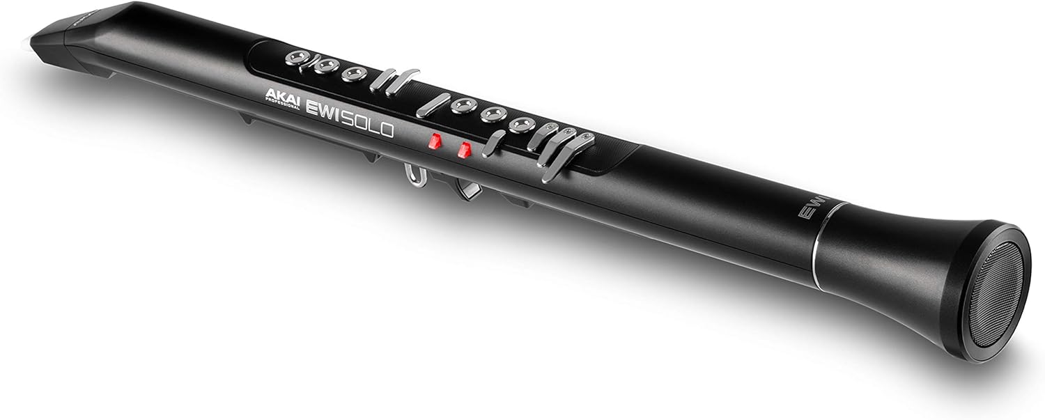 Akai Professional EWI Solo - Electronic Wind Instrument With Built-in Speaker, Rechargeable Battery, 200 Sounds and USB MIDI Connectivity,Black