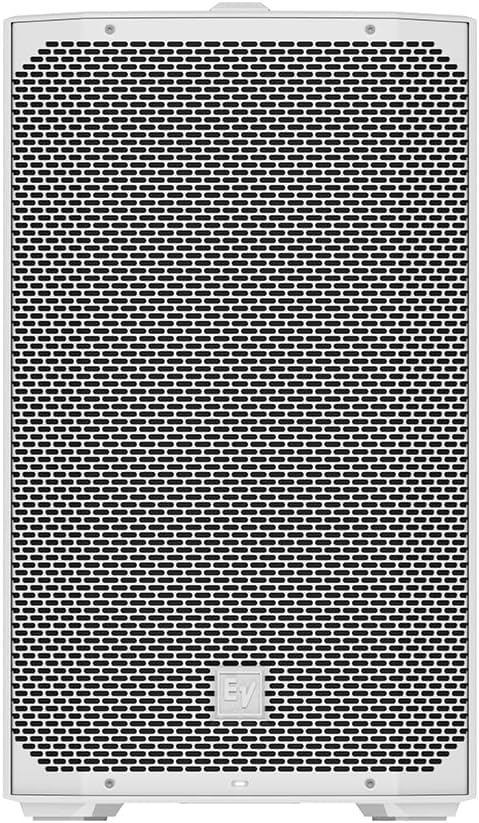 Electro-Voice EVERSE 12 Weatherized Battery-Powered Loudspeaker with Bluetooth Audio and Control White (Pair) Bundle with 2X 20' XLR Cable, SS-47S-PB Deluxe Steel Speaker Stand and Carrying Case