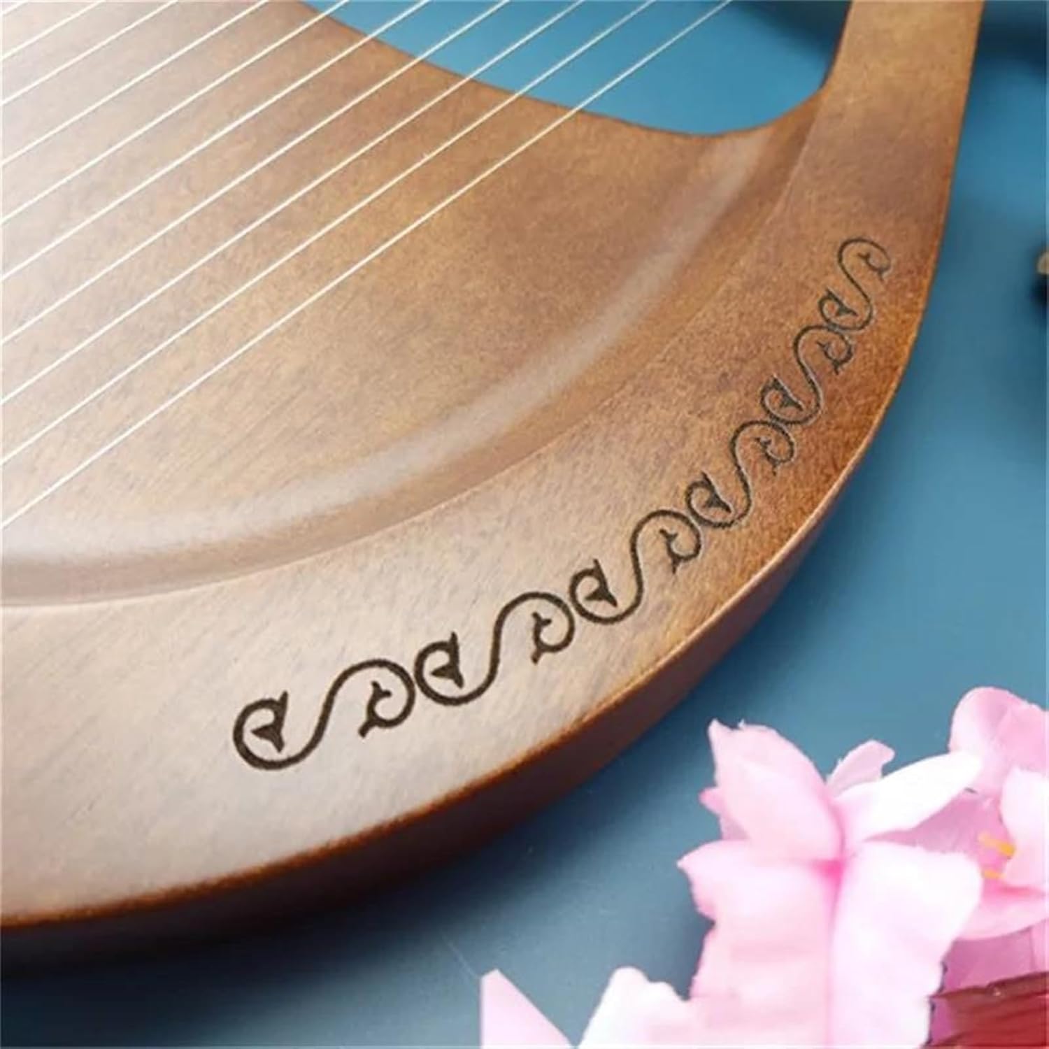 Lyre Harp Set Classical Professional Harp Tuning Ethnic Instruments Tuning Veneer Stringed Instruments(19)