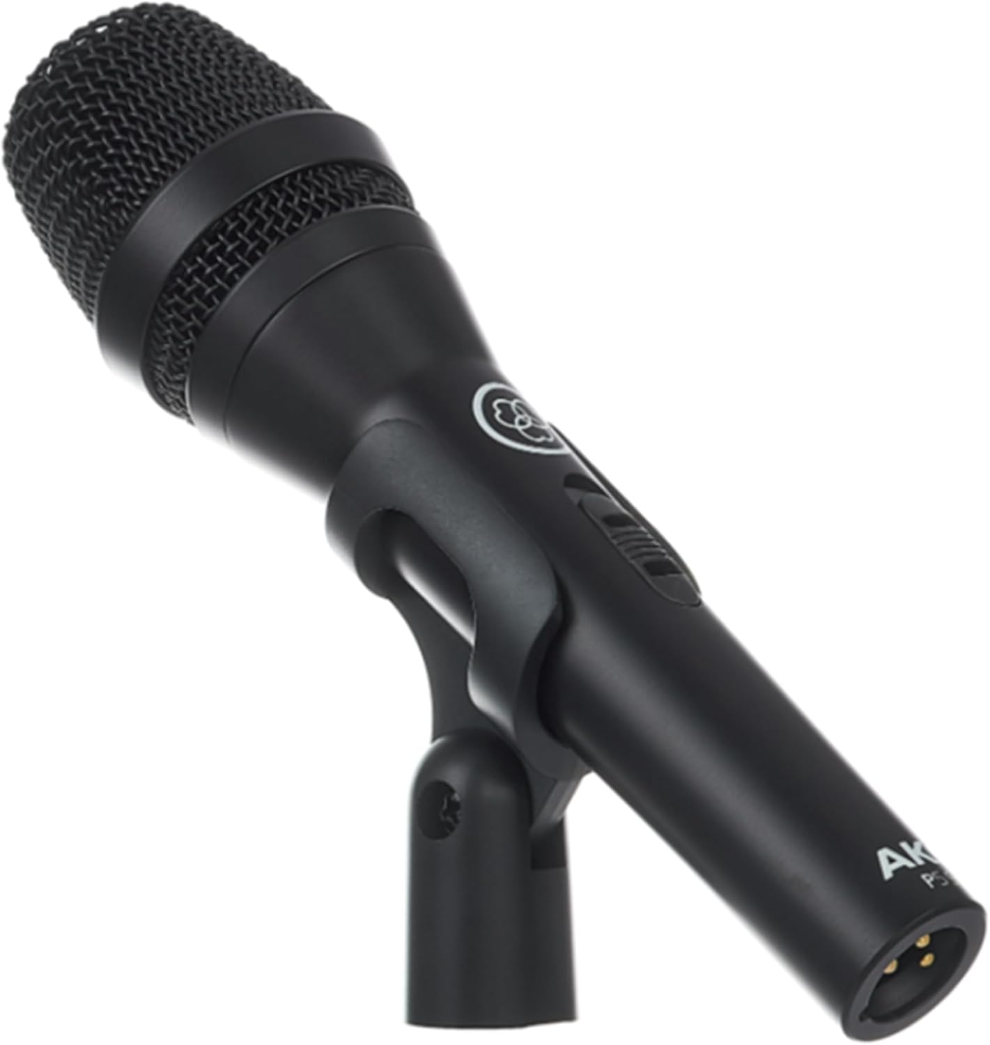 AKG Pro Audio P5 S High-Performance Supercardioid Dynamic Vocal Microphone with On/Off Switch, XLR Wired Mic for Stage, Studio Recording & Live Performance, Includes Stand Adapter and Zip Bag, Black
