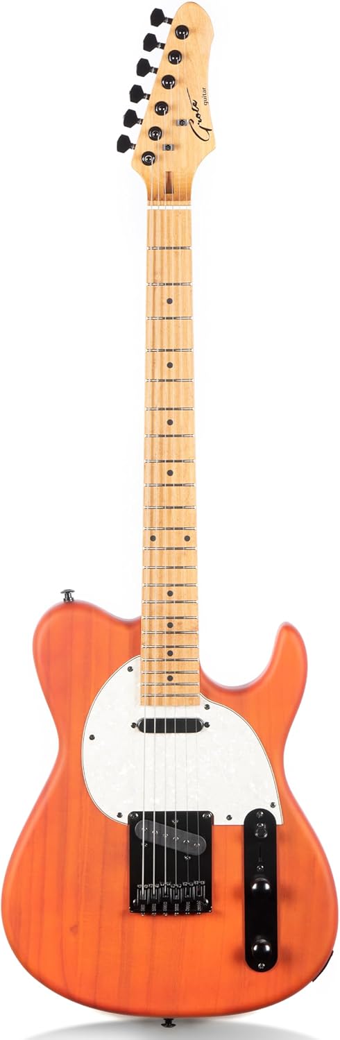 Grote Solid Electric Guita Right Handed TL Style (Coma Red)