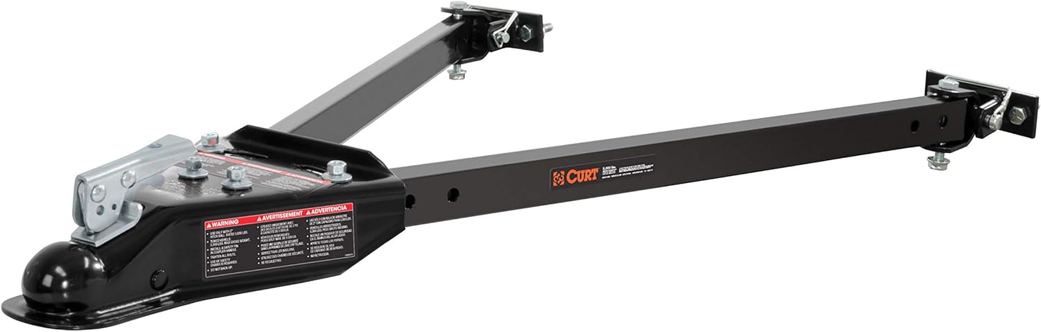 CURT 19745 Universal Car RV Tow Bars for Flat or Dinghy Towing, 5,000 lbs, 2-Inch Coupler