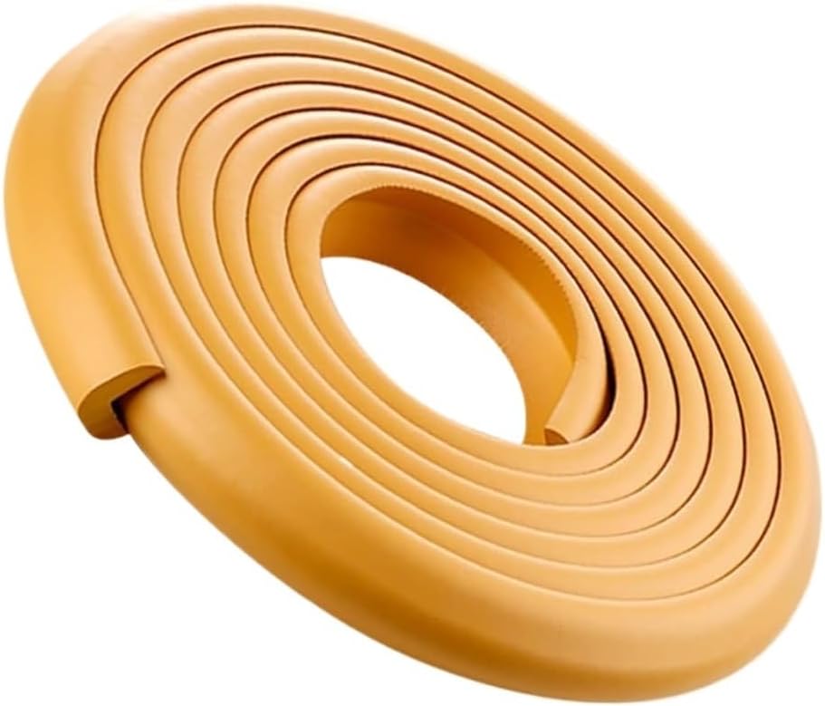 Foam corner protectors, Furniture Corner Protectors Guards Edge Bumper Strips Soft NBR Foam Cushion Adhesive Padding for Coffee Table Kitchen(Woody,10pcs)