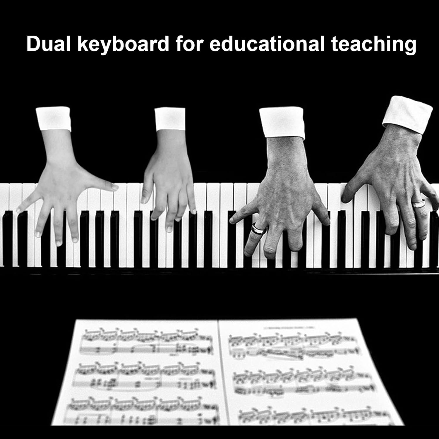 88 Key Digital Piano Keyboard With Hammer-Action Weighted Keys Electric Piano Bluetooth MIDI Connection Built-in HIFI Dual Speakers Include Stand, Sustain Pedal For Beginner, Professional(Black)