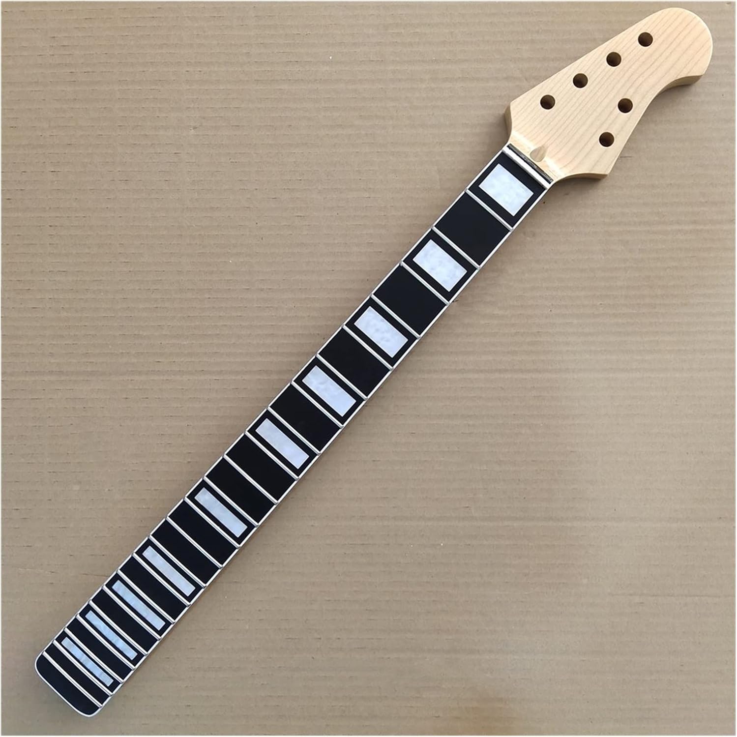 Maple Electric Guitar Neck Replacement 22 Frets Rosewood Fingerboard 25.5 Inch Electric Guitar Neck