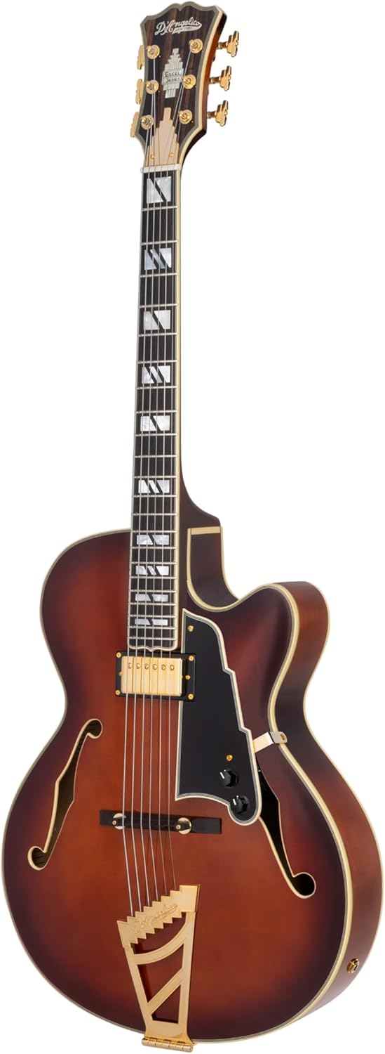 D'Angelico Excel 16 Hollowbody Electric Guitar - Amaretto Burst
