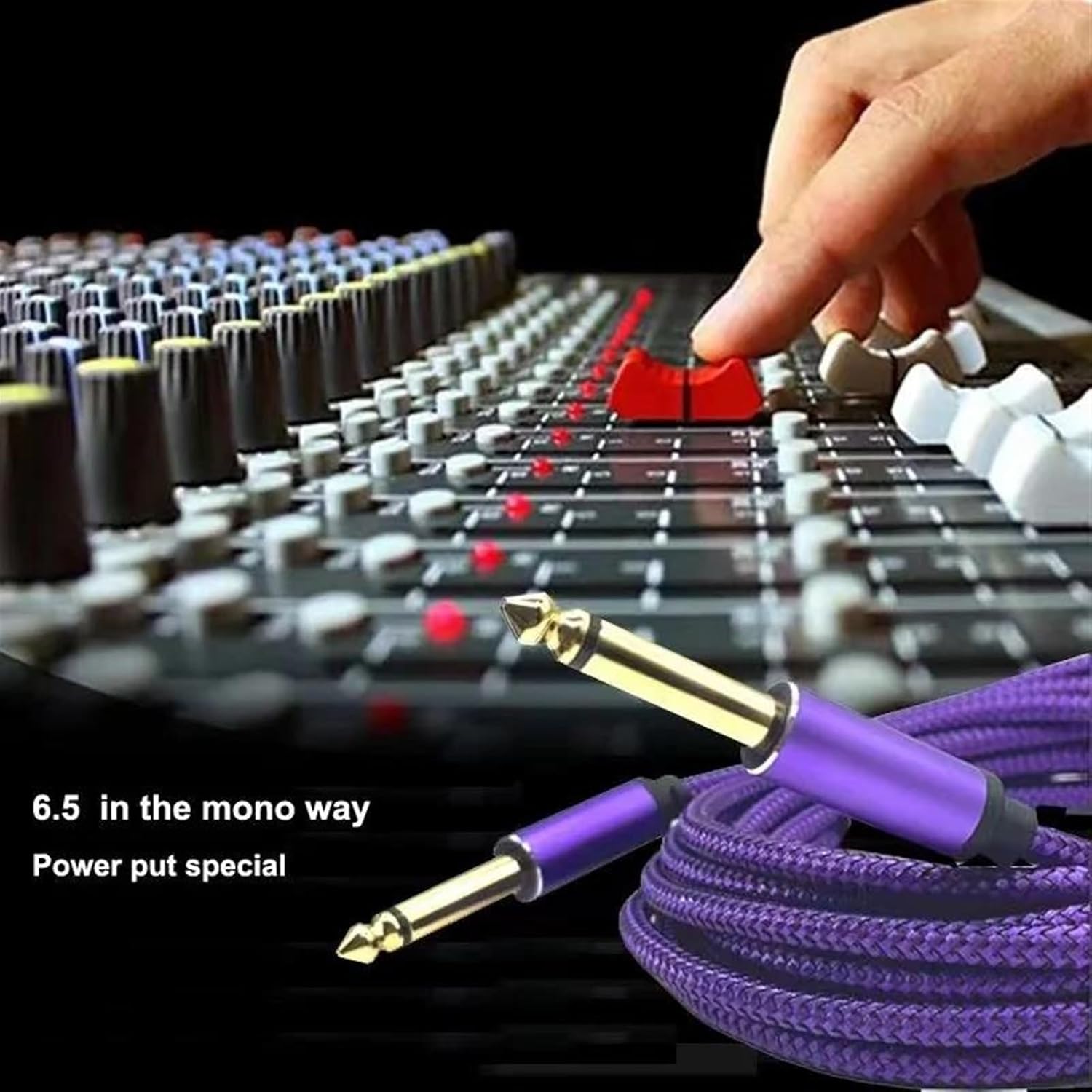 Guitar Audio Cable Cable 6.35mm to 6.35mm Instrument Cable 1/4 Inch Guitar Instrument Cable Premium 6.5mm Stereo Mono 1/4