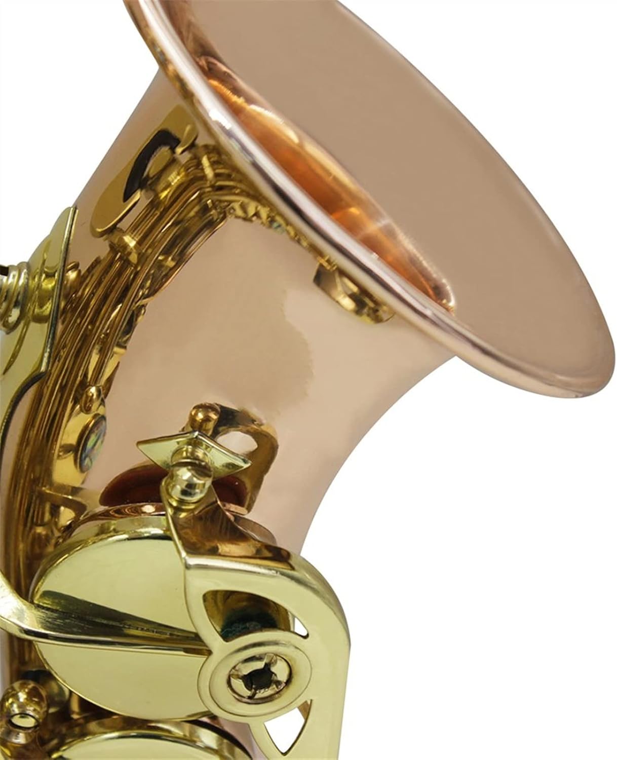 Sax Beginners Kit Bb Saxophone Saxophone Sax Phosphor Copper Woodwind Instrument with Case Gloves Cleaning Cloth Brush Sax Strap Mouthpiece Brush Wind Instrument