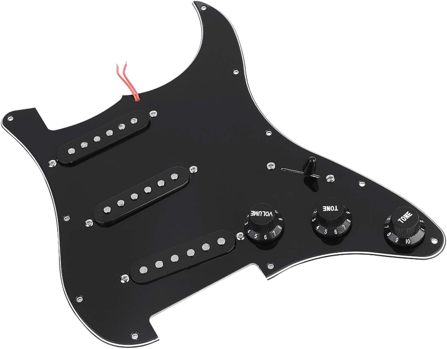 DIY Electric Guitar Kits, Pickguard Back Cover Bridge System Mounting Kits for ST Style Guitars, Electric Guitar Replacement Guitar Hardware, FEBTzo8h60cx1v