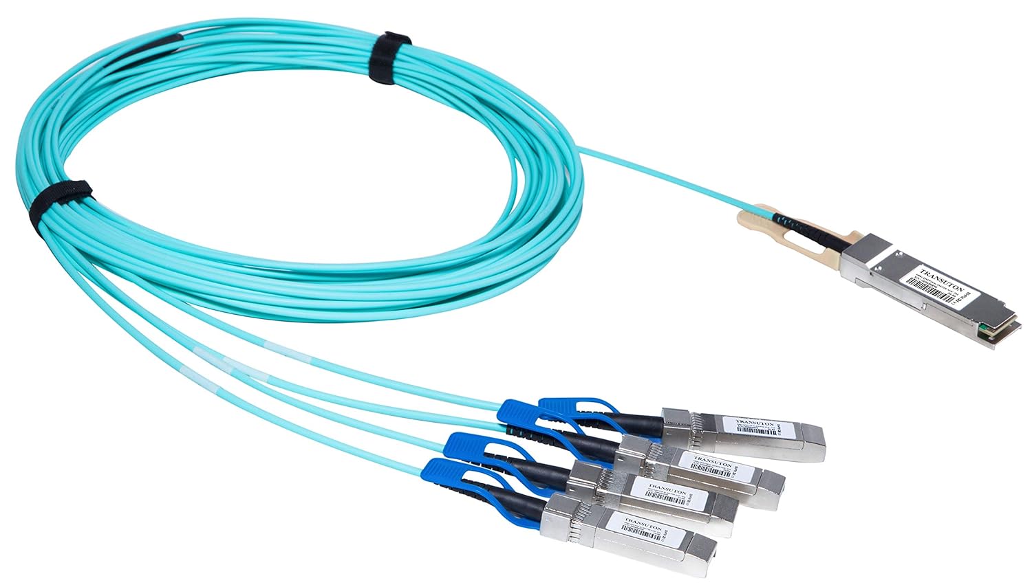 100G AOC Breakout Cables| QSFP28 to 4 SFP28 Breakout Active Optical Cable (1M/3.3ft) | 100GBASE-AOC Compatible with Intel| 100GBASE QSFP28 to 4 * 25G SFP28 Breakout AOC Cable