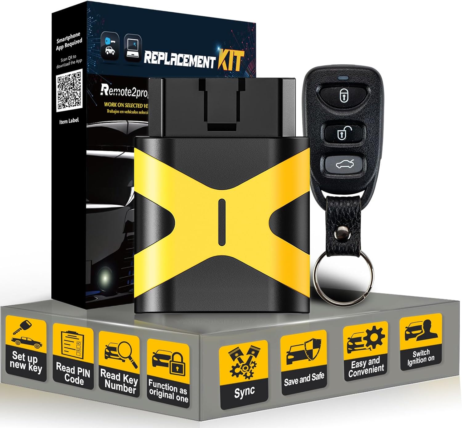 Keyless Entry Remote Control Self Programmable Car Key Replacement for 2016-2020 Hyundai Elantra Sedan with FCC: OSLOKA-423T