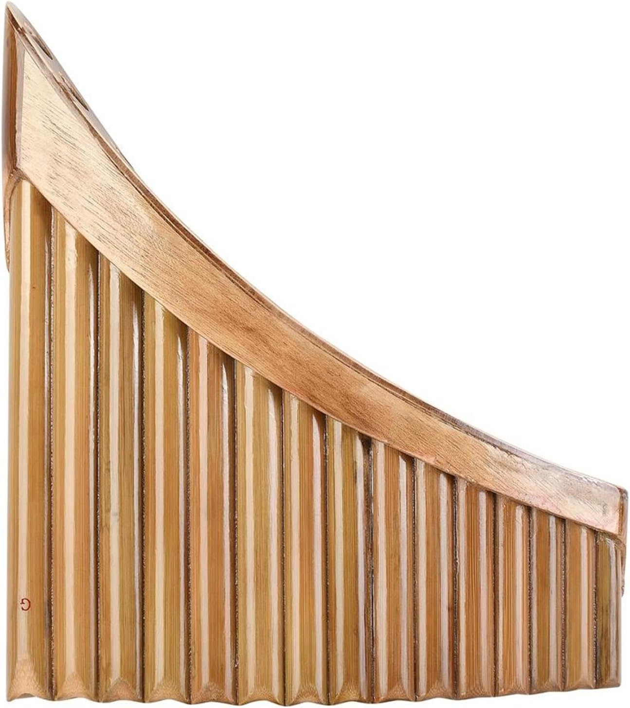 15-Pipe Panpipes Bamboo Pan Flute G-Tune Panflute Woodwind Musical Instrument (Color : Left Hand)